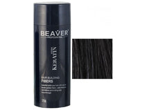 Beaver keratin hair building fibers - Black (28 gr)