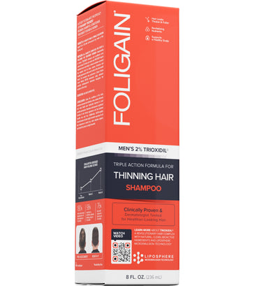 Foligain shampoo + conditioner for men combination package
