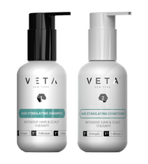 Veta shampoo + conditioner travel kit