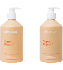 Abyssian deep hydration shampoo + conditioner combination package